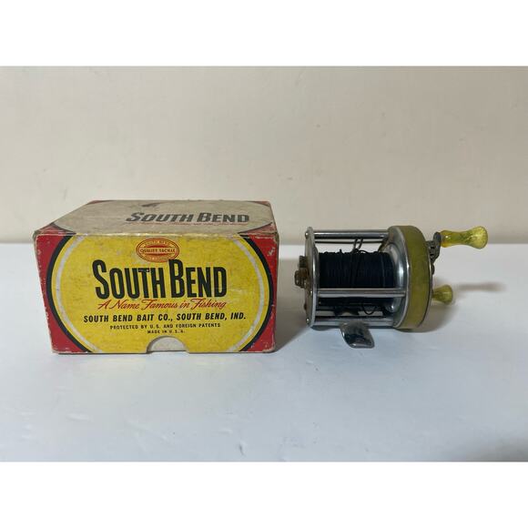 South Bend 1000 Lever Winding Anti-back-lash Casting Reel With Box Vintage - Picture 1 of 7